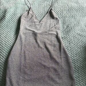 H&M Silver Mini Dress